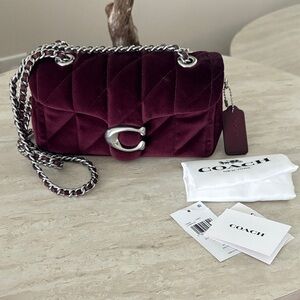 Coach Tabby 20 Quilted Bag Velvet Merlot